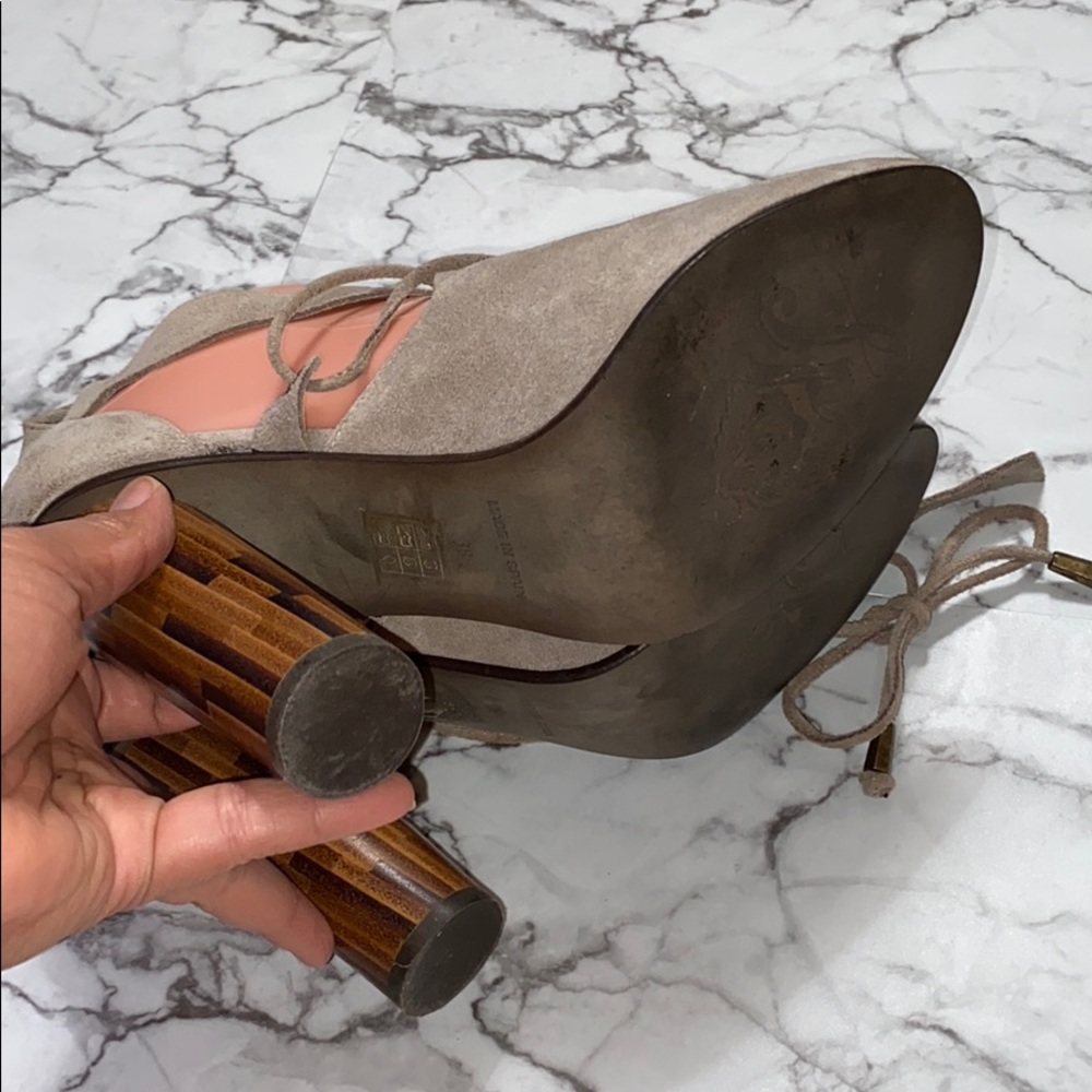 Free People Nouvella Wrap Suede Heels - Picture 10 of 11